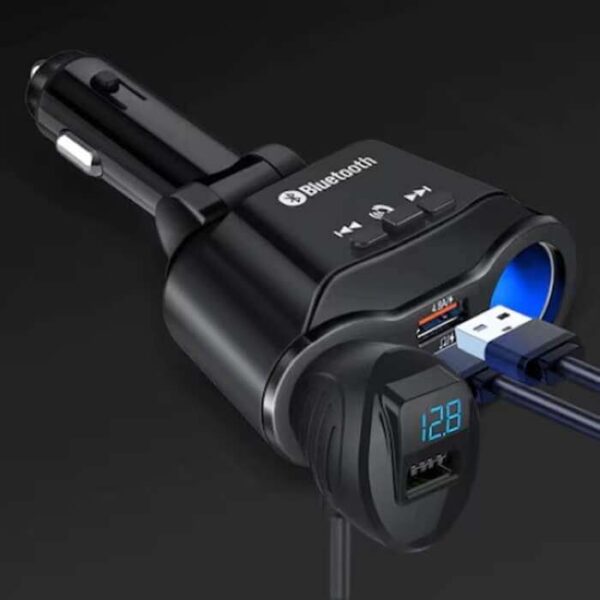 Bluetooth FM Transmitter αυτοκινήτου με διακλαδωτή αναπτήρα