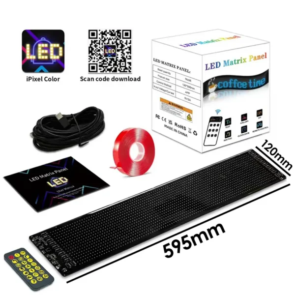 Δυναμική LED οθόνη αυτοκινήτου για μηνύματα/διαφήμιση