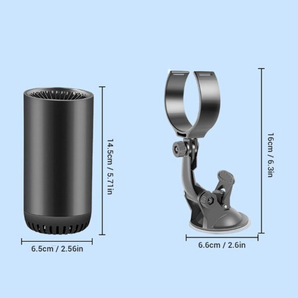 Ηλεκτρικό αερόθερμο αυτοκινήτου 12V-150 W με βεντούζα