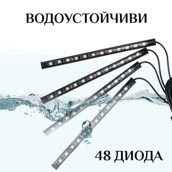 RGB LED ταινίες εσωτερικού φωτισμού αυτοκινήτου