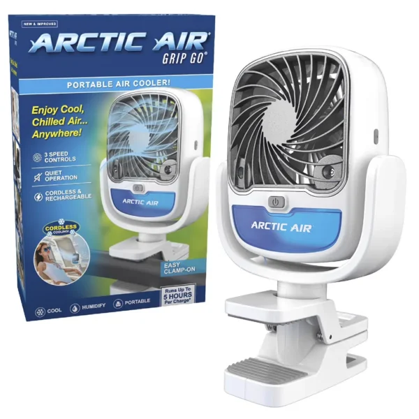 Φορητός αερόψυκτης Arctic Cool Clamp με κλιπ και υγραντήρα
