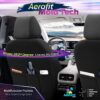 Σετ καλύμματα καθισμάτων αυτοκινήτου Otom - μαύρο με κόκκινο ρέλι