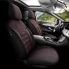 Σετ καλύμματα καθισμάτων Sport Plus 11 τεμαχίων - μαύρο/μπορντό