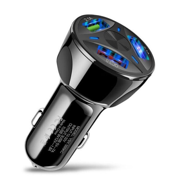 USB φορτιστής αναπτήρα 12-24V με 3 θύρες USB