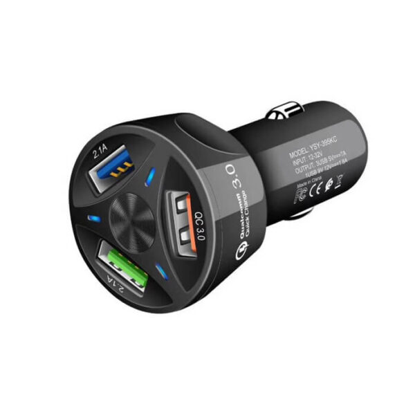 USB φορτιστής αναπτήρα 12-24V με 3 θύρες USB