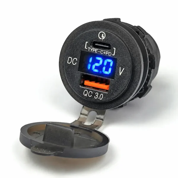 voltmetyr-usb-type-c-IMAGE01.webp Βολτόμετρο αυτοκινήτου με USB + Type-C