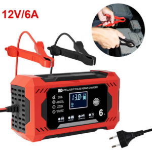 Φορτιστής μπαταρίας 6A 12V με οθόνη LCD